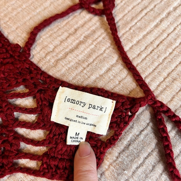 💫 Handmade red crochet halter top - Picture 9 of 12